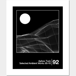 Aphex Twin - Selected Ambient Works / Minimalist Style Graphic Design Posters and Art